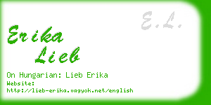 erika lieb business card